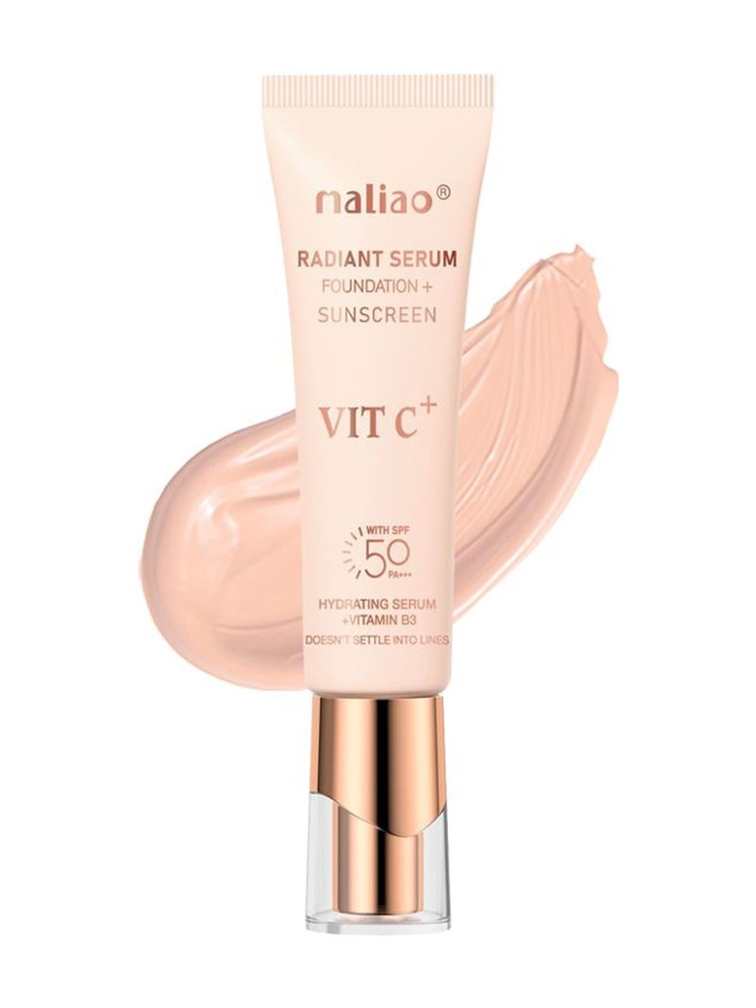 Maliao Radiant Serum Foundation SPF 50 PA+++ - 30 ml - Soft Ivory 02-image-20