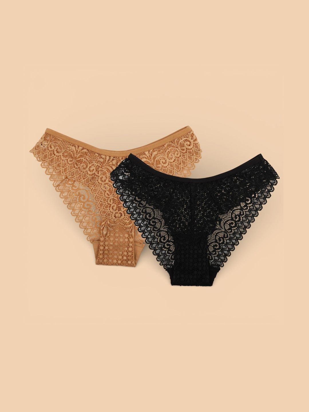 Moda Rapido Pack Of 2 Self Design Mid-Rise Bikini Briefs-image-3