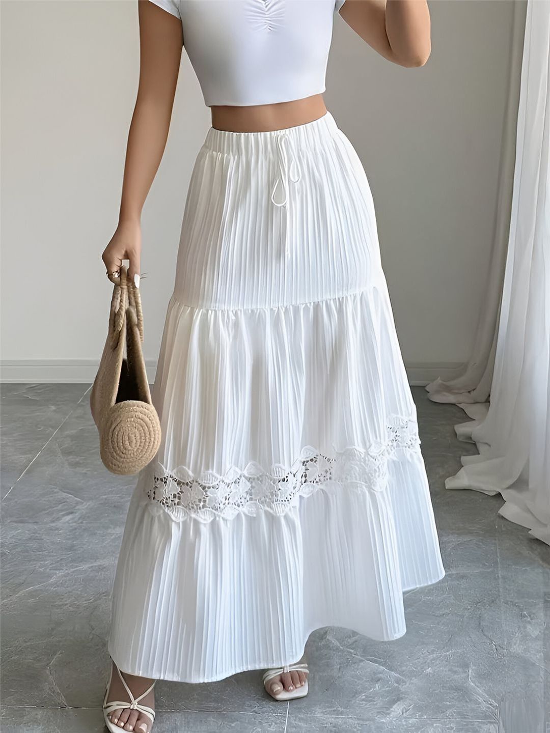 ZWERLON Maxi Flared Skirts-picture-22