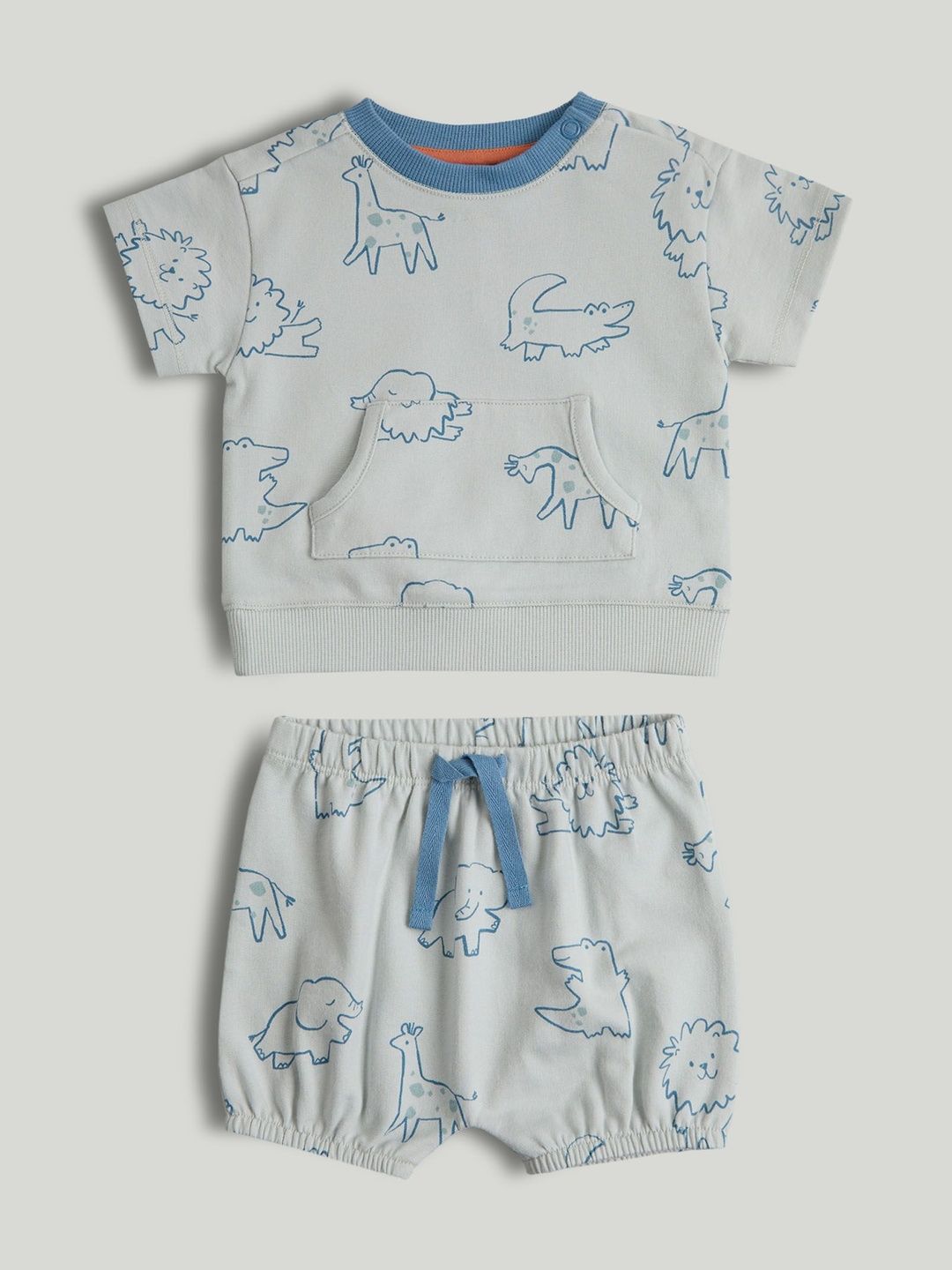 mothercare Boys Printed T-shirt with Shorts-picture-10