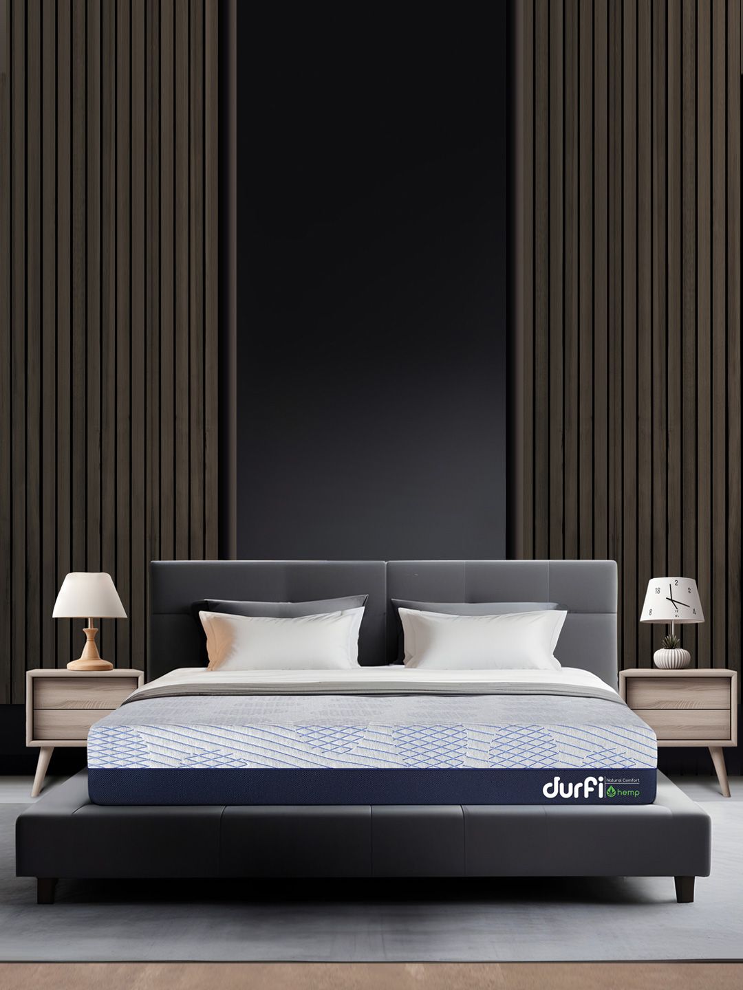 durfi Hempseed Oil Orthopedic 8inch King Size Memory Foam Mattress -78 inch x 72 inch-picture-33