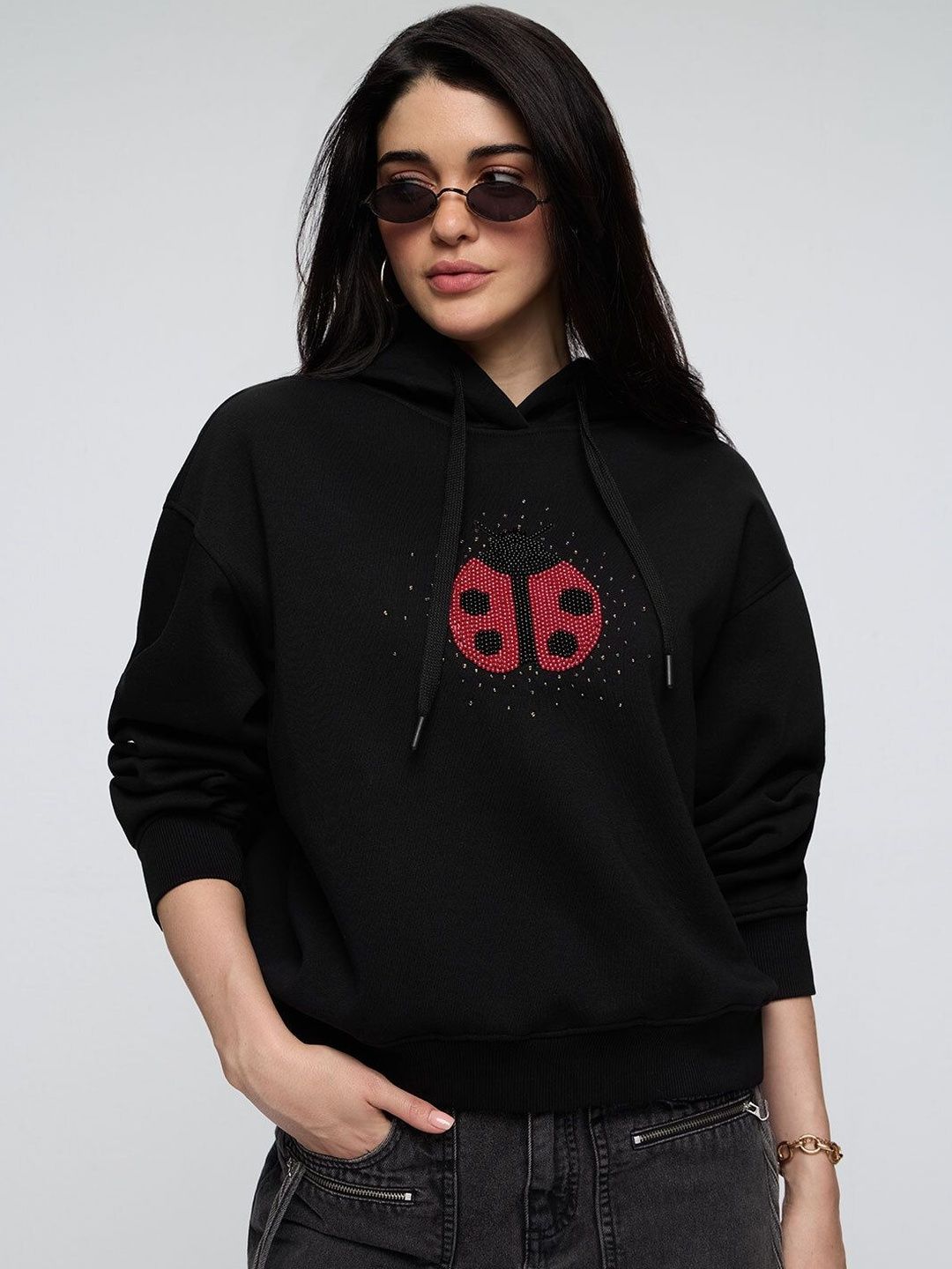 Oversized Hoodie Sandrift|The Souled Store - Men Loose Fit Cotton Hoodie