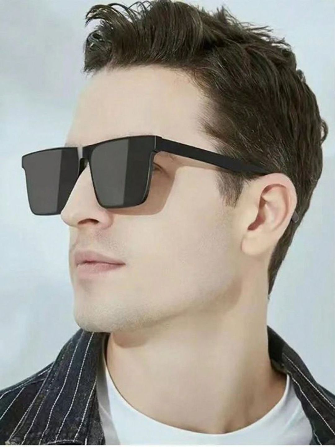 Elligator Men Black Lens & Black Square Sunglasses with-picture-11