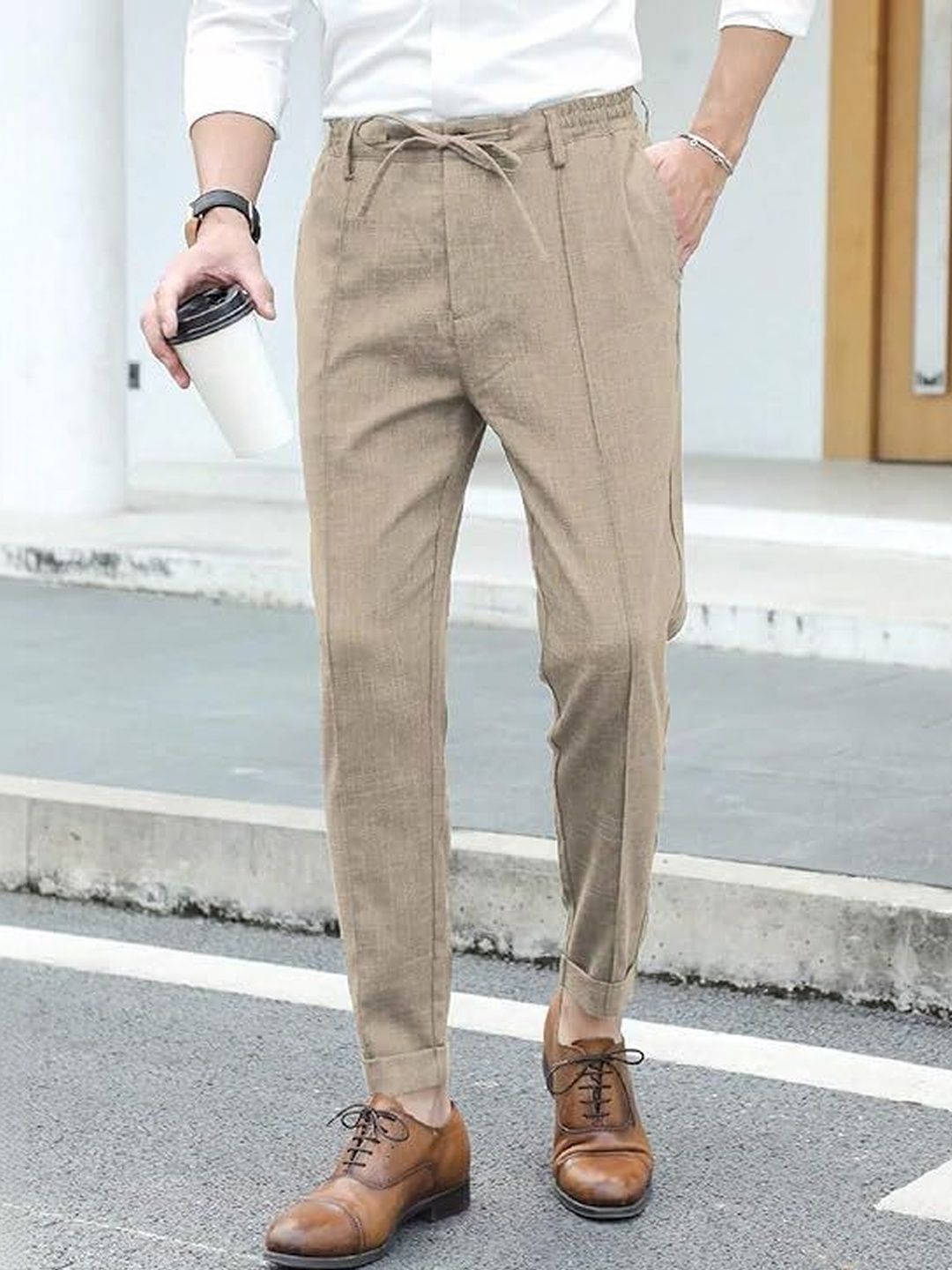 R.Code by The Roadster Life Co. Men High-Rise Trousers-picture-23
