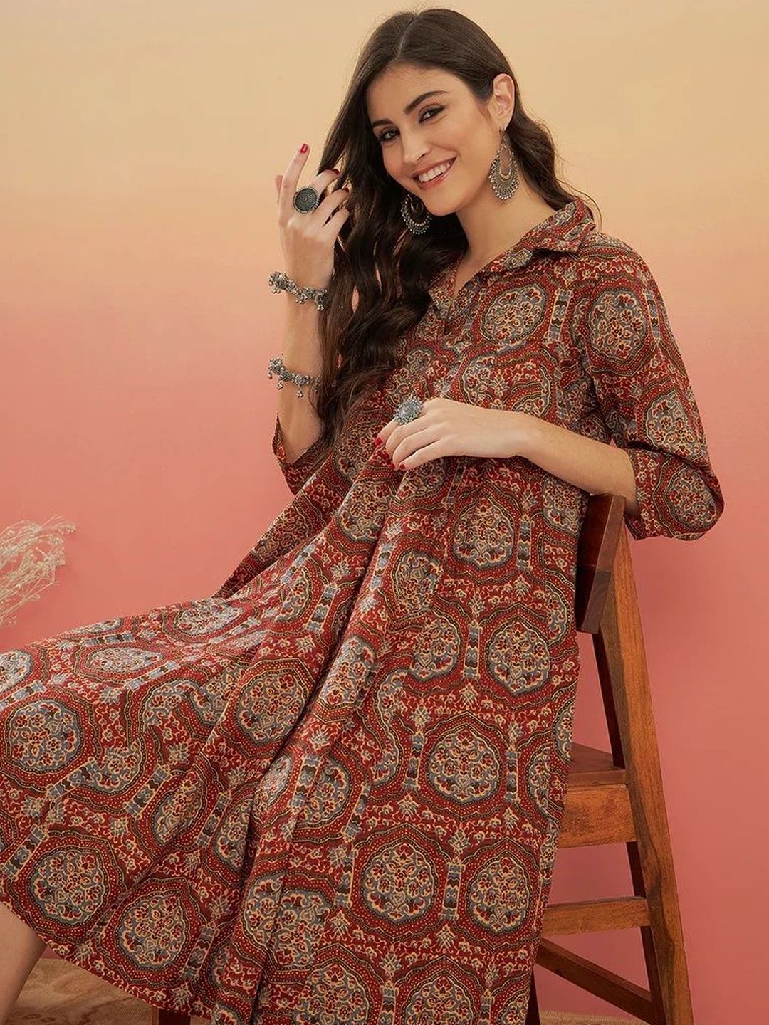 UGMAZ Print Ethnic Top-picture-53