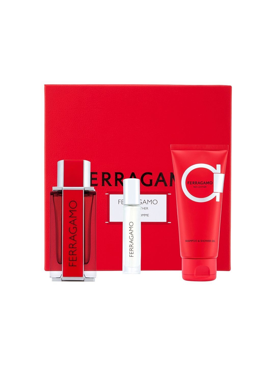 Salvatore Ferragamo Set Of Red Long-Lasting EDP - 100 ml & 15 ml And Shower Gel -100 ml-image-44