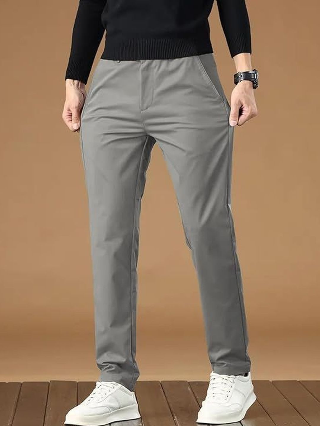 R.Code by The Roadster Life Co. Men High-Rise Trousers-picture-24