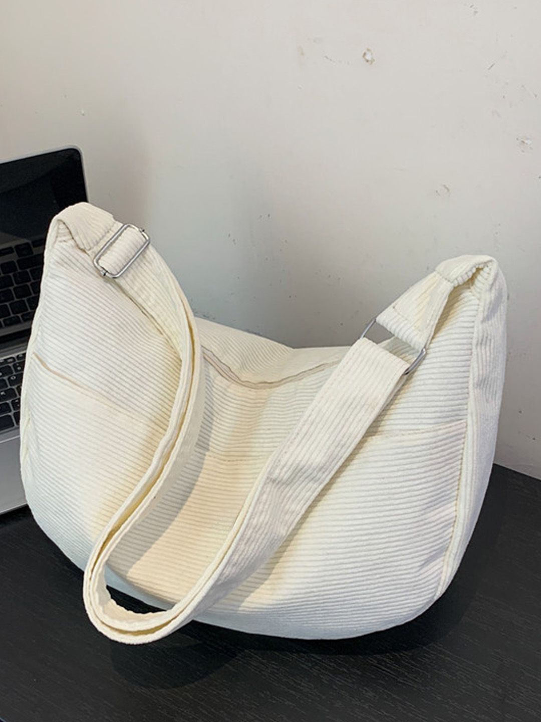 Lara Karen Textured PU Half Moon Sling Bag-picture-31