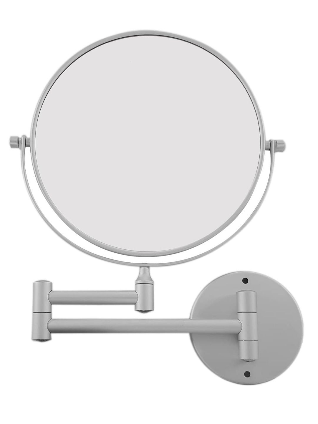 LACOPINE Round Magnifier Base Extending Folding Cosmetics Wall Mounted Double Side Mirror-image-3