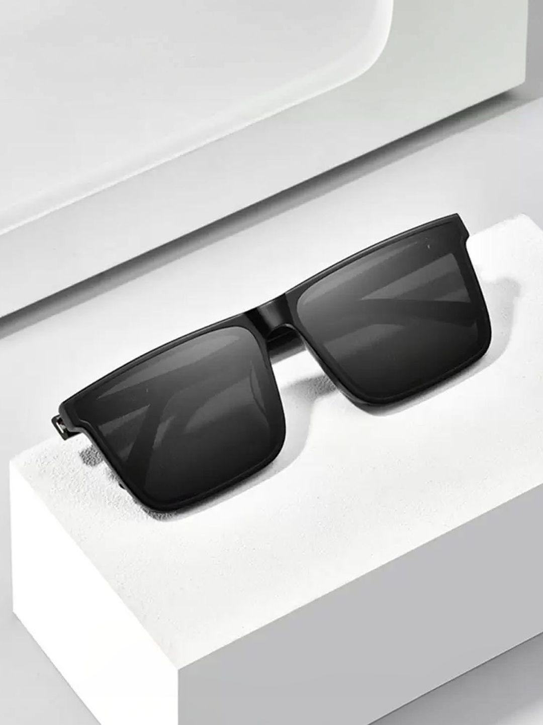 Elligator Men Black Lens & Black Square Sunglasses with-picture-42