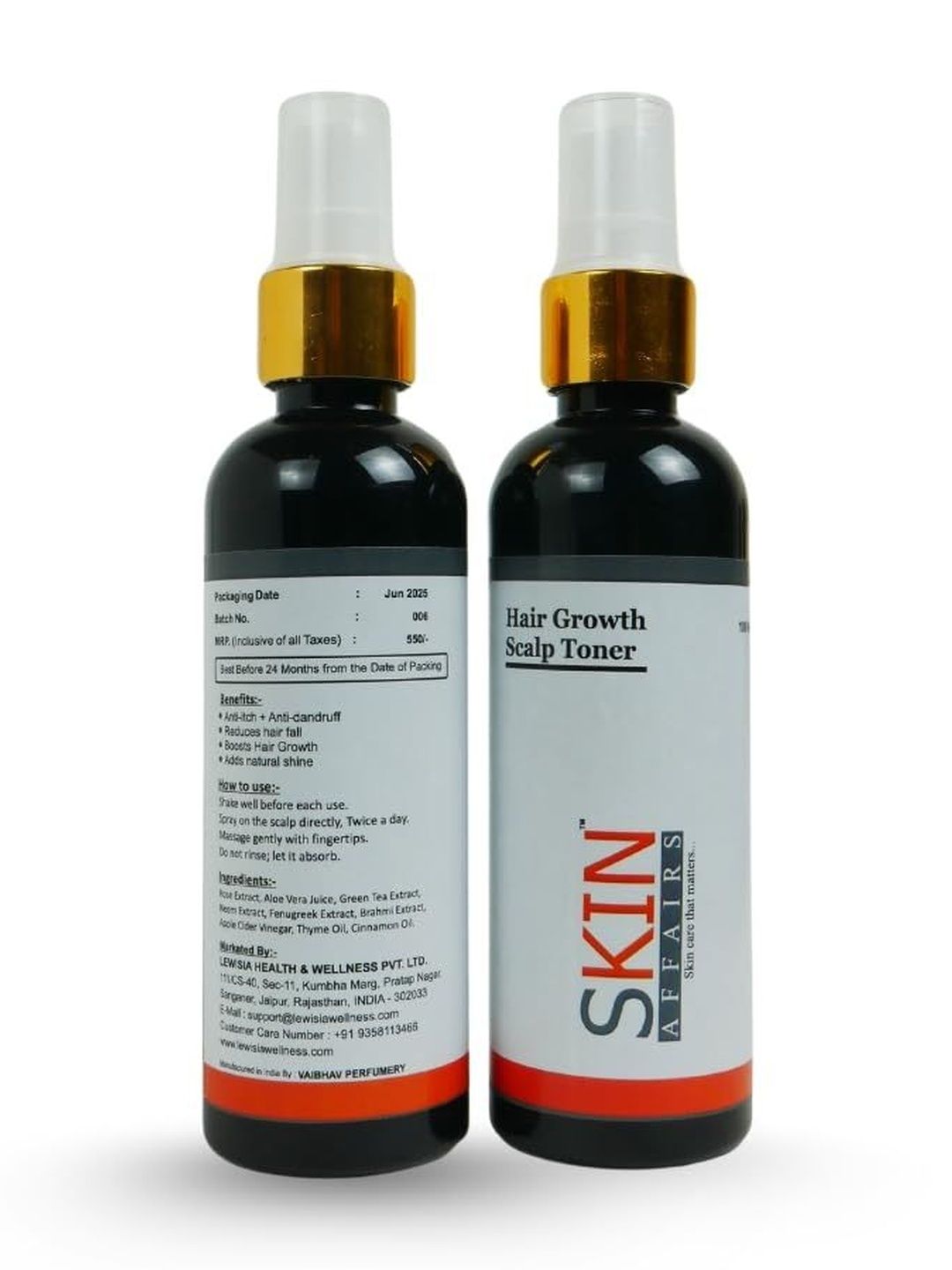 Skin Affairs Hair Growth Scalp Toner - 100 ml