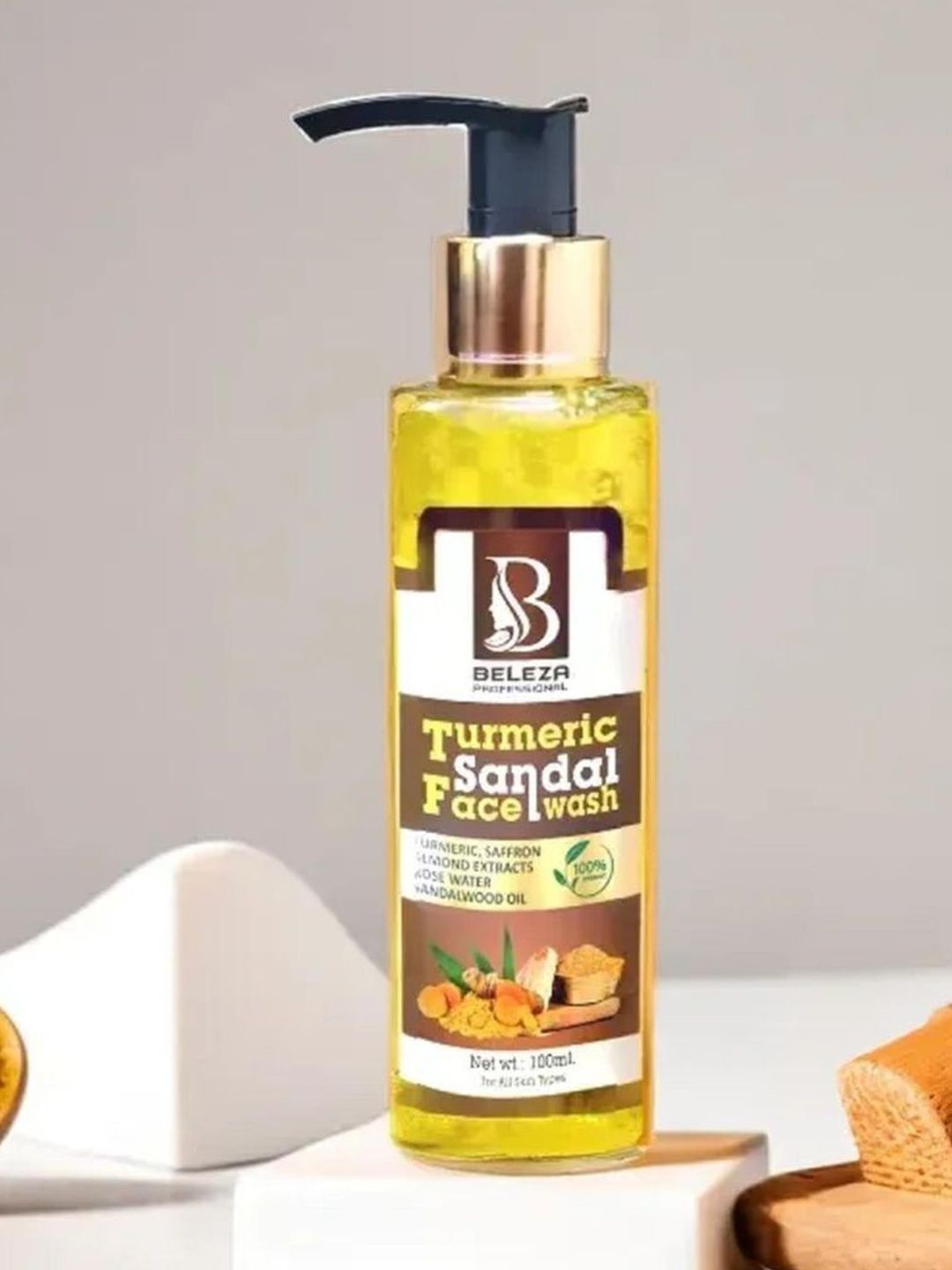 Beleza Professional Turmeric & Sandal Face Wash - 100 ml-picture-39