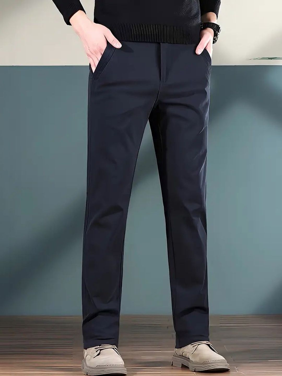 R.Code by The Roadster Life Co. Men High-Rise Trousers-picture-25