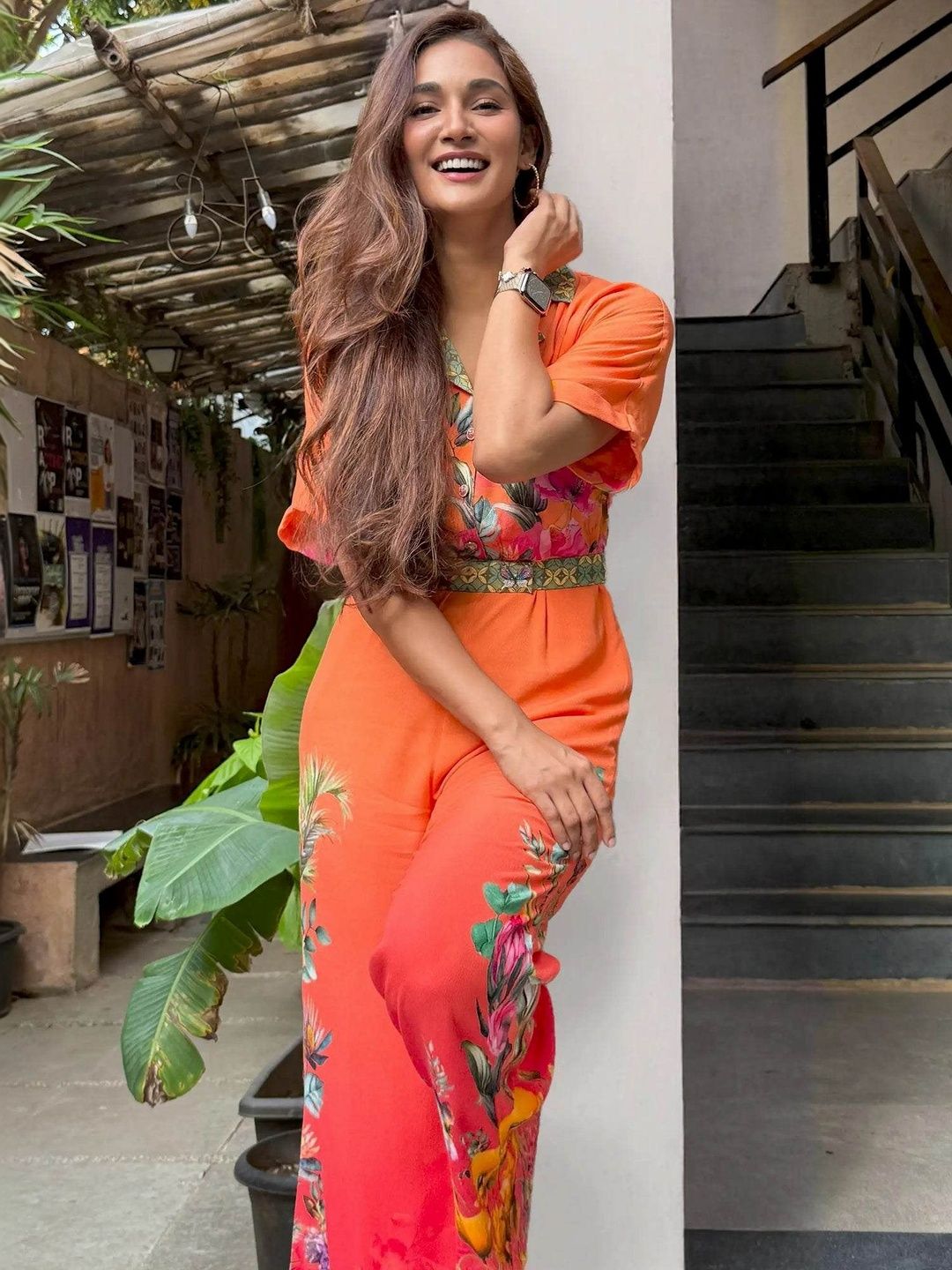PRETTY PIXIE Floral Print Crepe Maxi Jumpsuit-picture-46