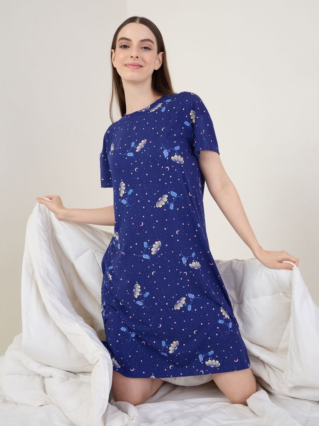 Sweet Dreams Printed Nightdress-picture-24