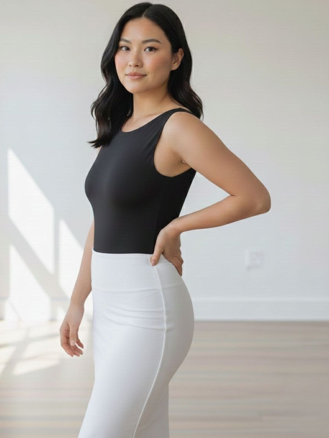 Besick Round Neck Sleeveless Bodysuit-picture-47