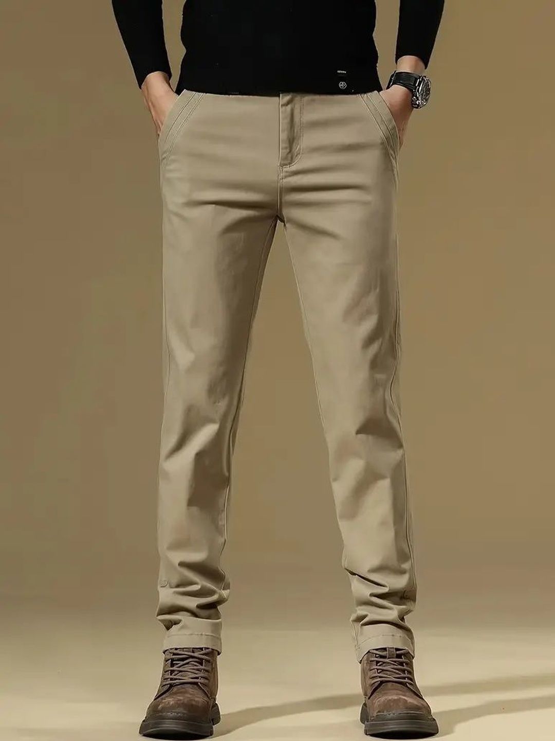 R.Code by The Roadster Life Co. Men High-Rise Chinos Trousers-picture-20