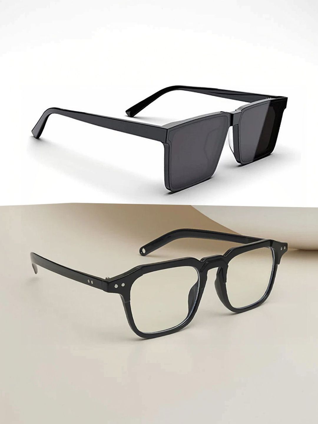 Elligator Men Black Lens & Black Square Sunglasses with-picture-39