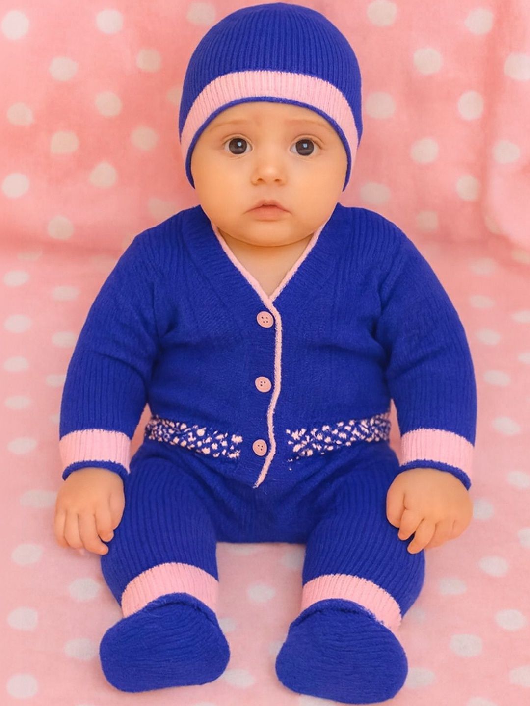 PARYAG Girls Cable Knit Ribbed Woollen Cardigan-picture-16