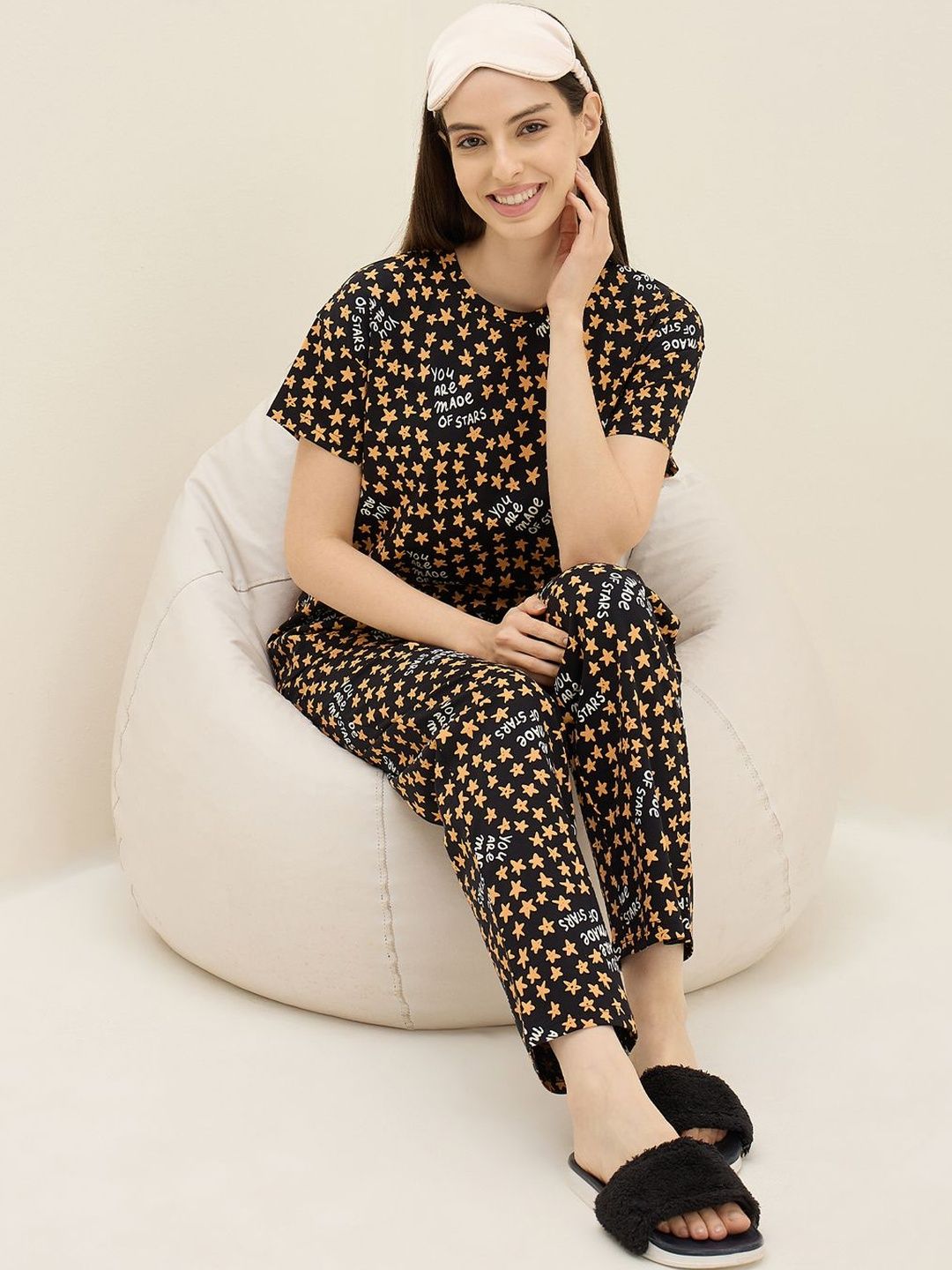 Sweet Dreams Women Printed Night suit-picture-36