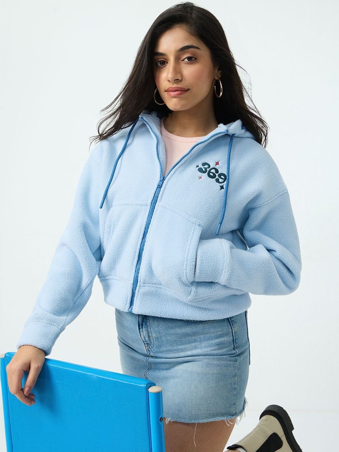 The Souled Store Women Embroidered Hooded Sweatshirt-picture-34