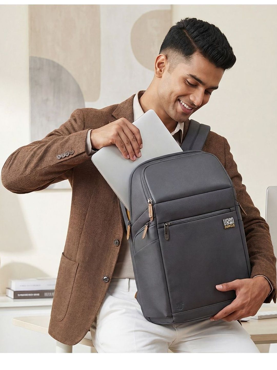 Urban Jungle Unisex Brand Logo Backpack-picture-13