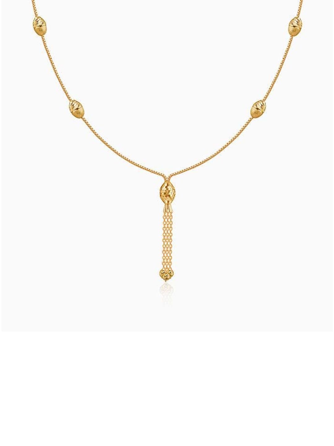 GIVA Silver Gold-Plated Necklace