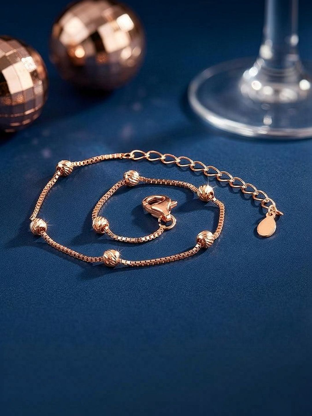 GIVA Women Silver Rose Gold-Plated Wraparound Bracelet-picture-17