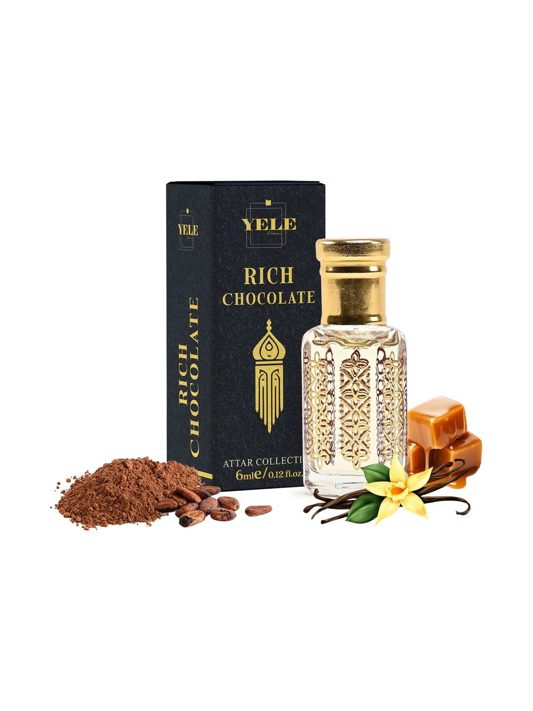 YELE PERFUMES Rich Chocolate Attar - 6ml-picture-38