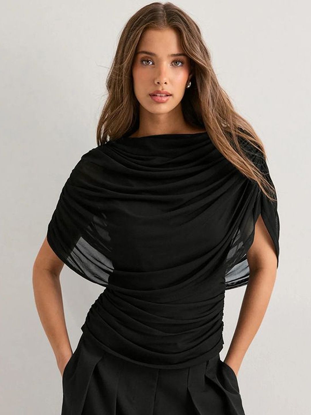 Suo Cowl Neck Top-picture-23