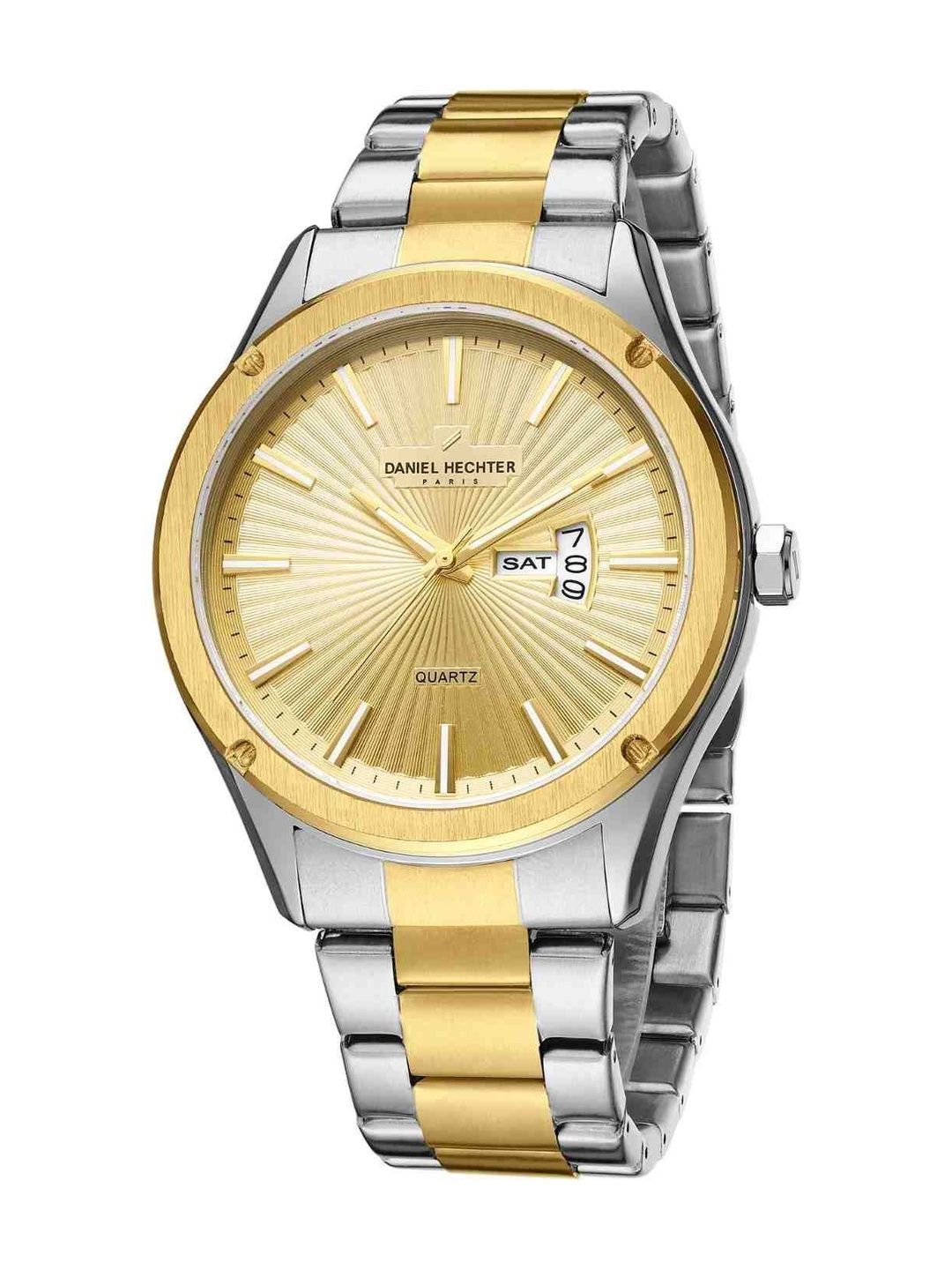 Daniel Hechter Men Dial & Bracelet Style Straps Analogue Date Aperture Watch DHM1014-44-picture-4