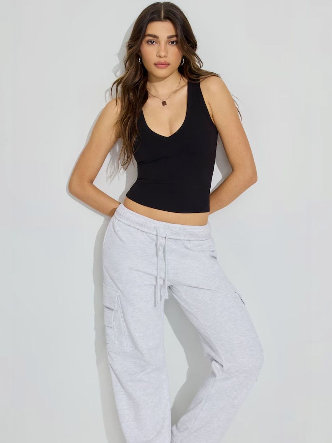 Stars and You Cotton Blend Crop Top view 2