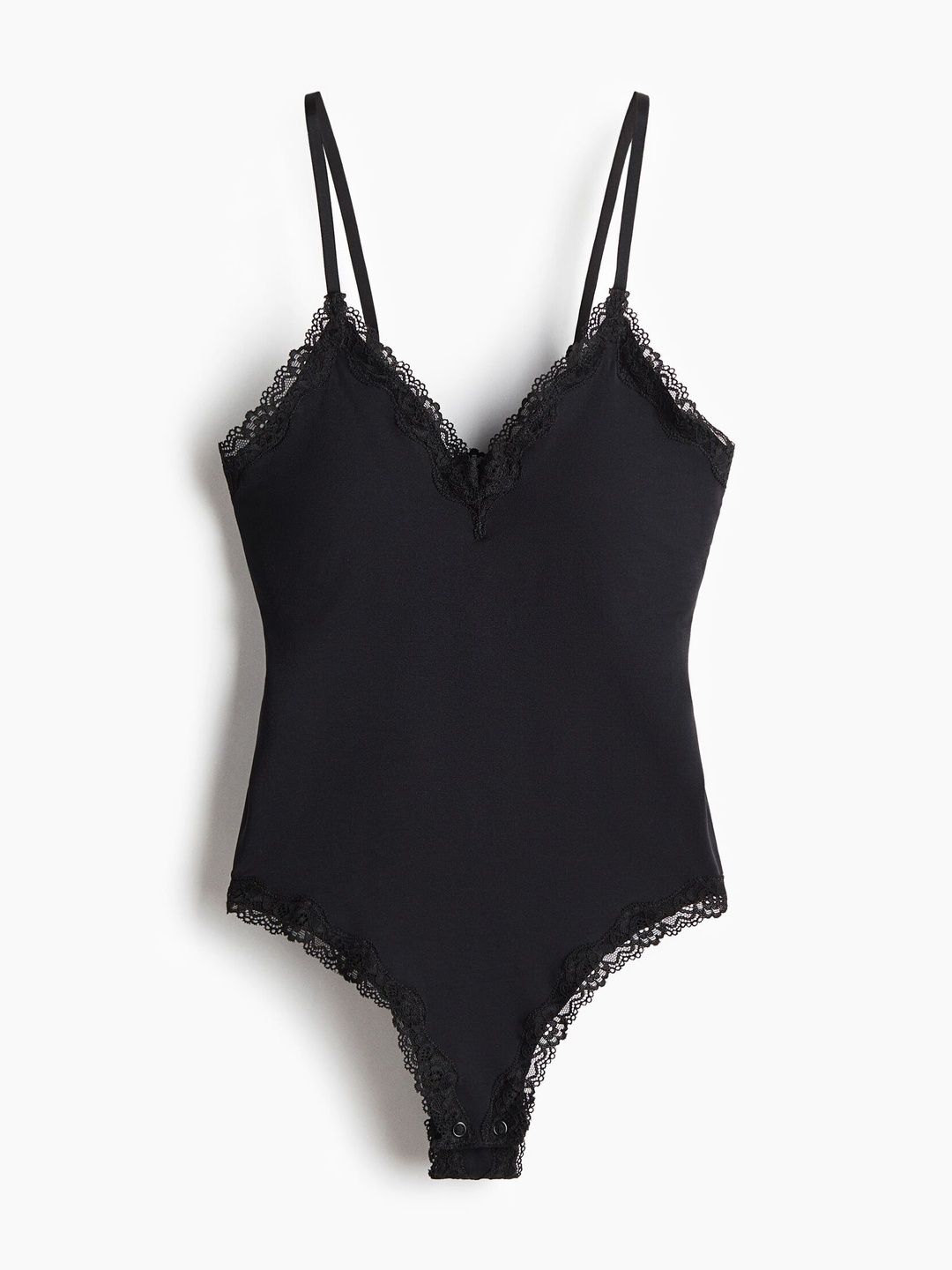 H&M Seamless Lace-Trimmed Body