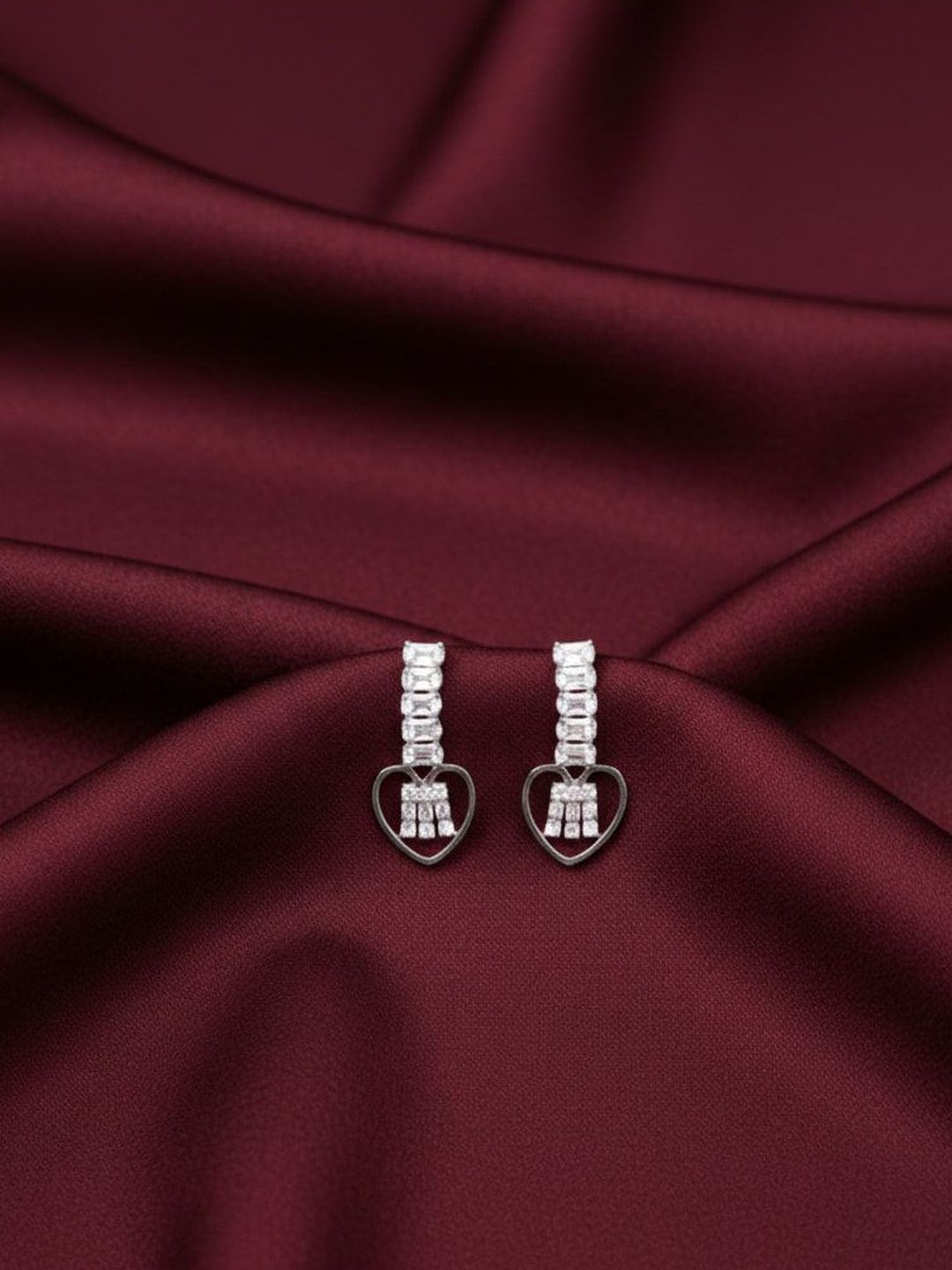 SZN Heart Shaped Drop Earrings-picture-52