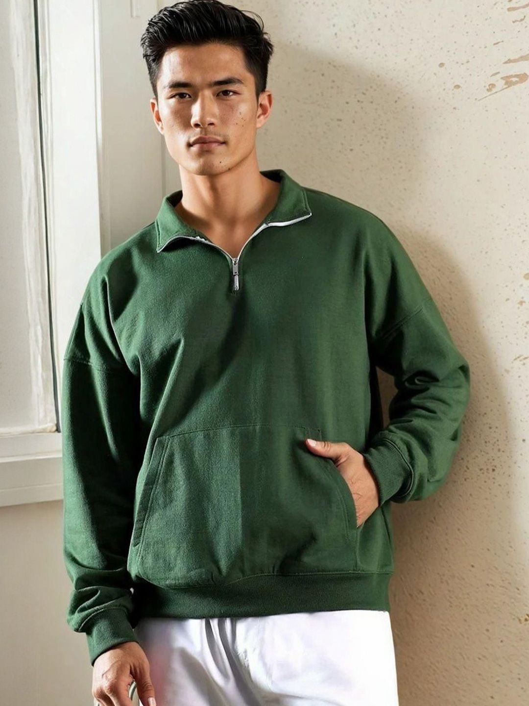 Kotty Men Mock Neck Sweatshirt-picture-45