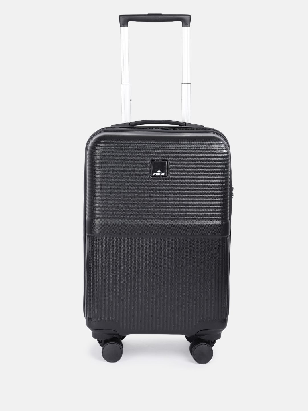 WROGN Qubo Textured Cabin Hard Suitcase Trolley Bag- 37L