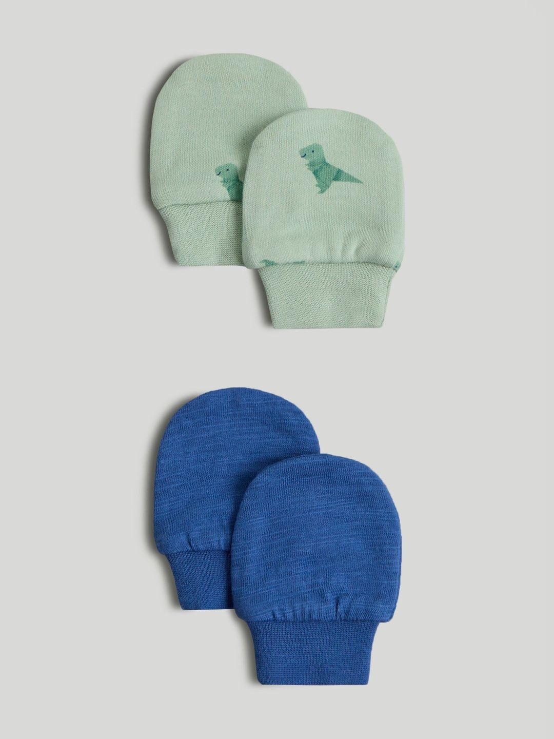 mothercare Kids Pack Of 2 Pure Cotton Mittens-picture-37