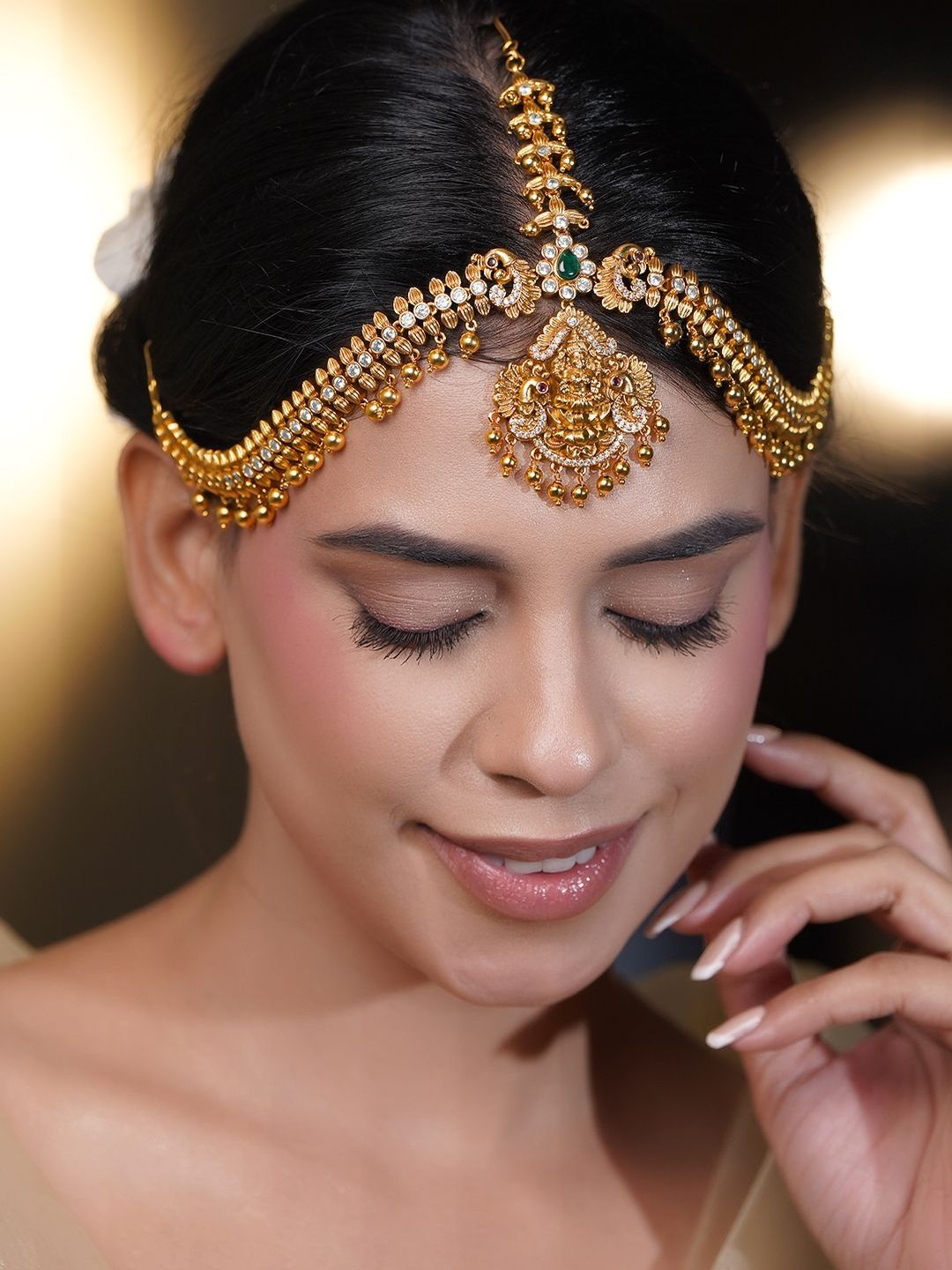 Rubans Gold-Plated Matha Patti Head Jewellery-picture-29