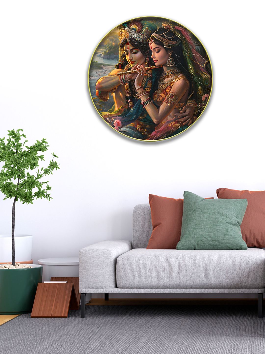 OLIVE TREE Multicoloured Single Piece Wood Wall Paintings-picture-54