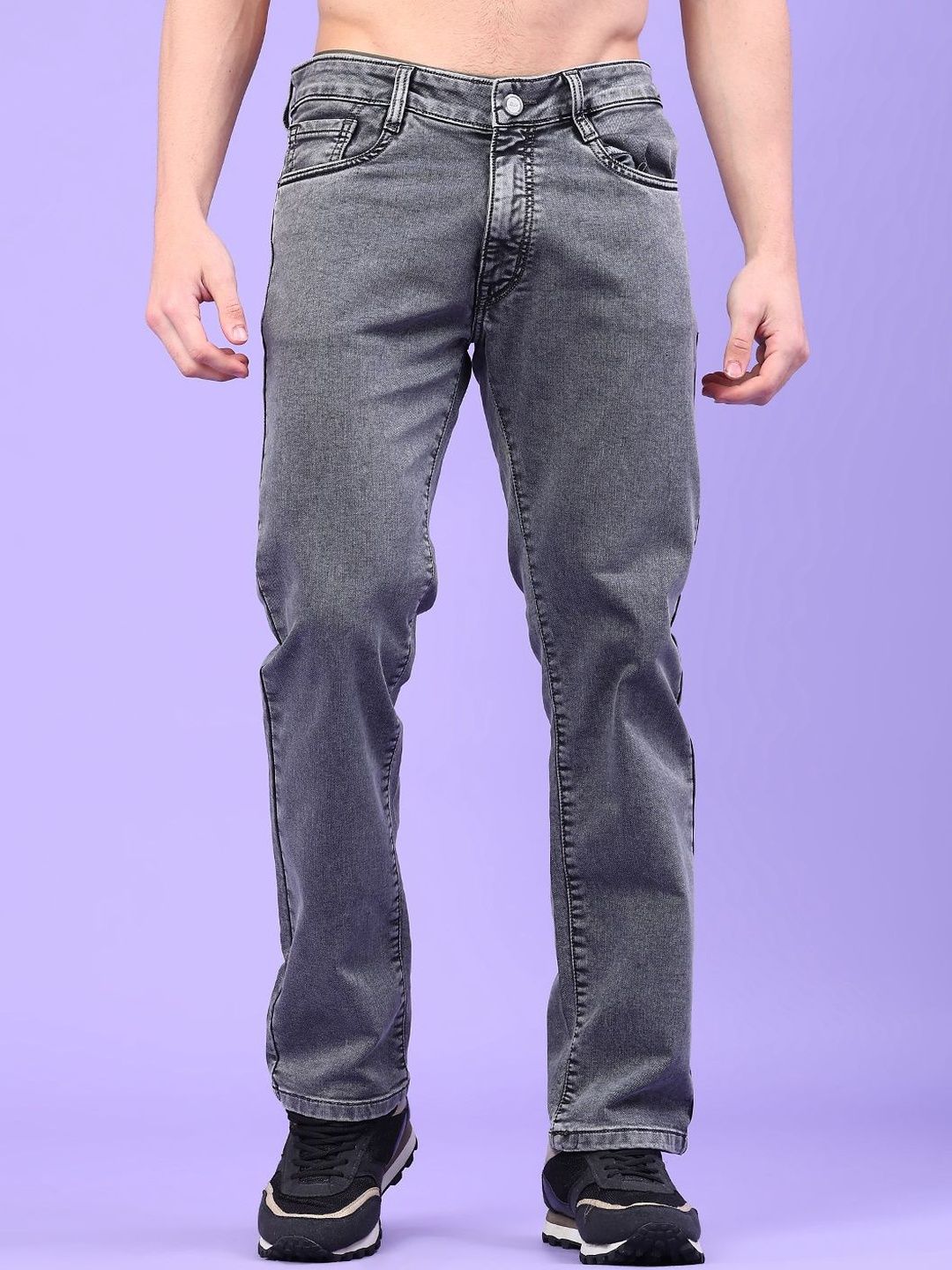 V-Mart Men Regular Fit Mid-Rise Light Fade Stretchable Jeans-picture-15