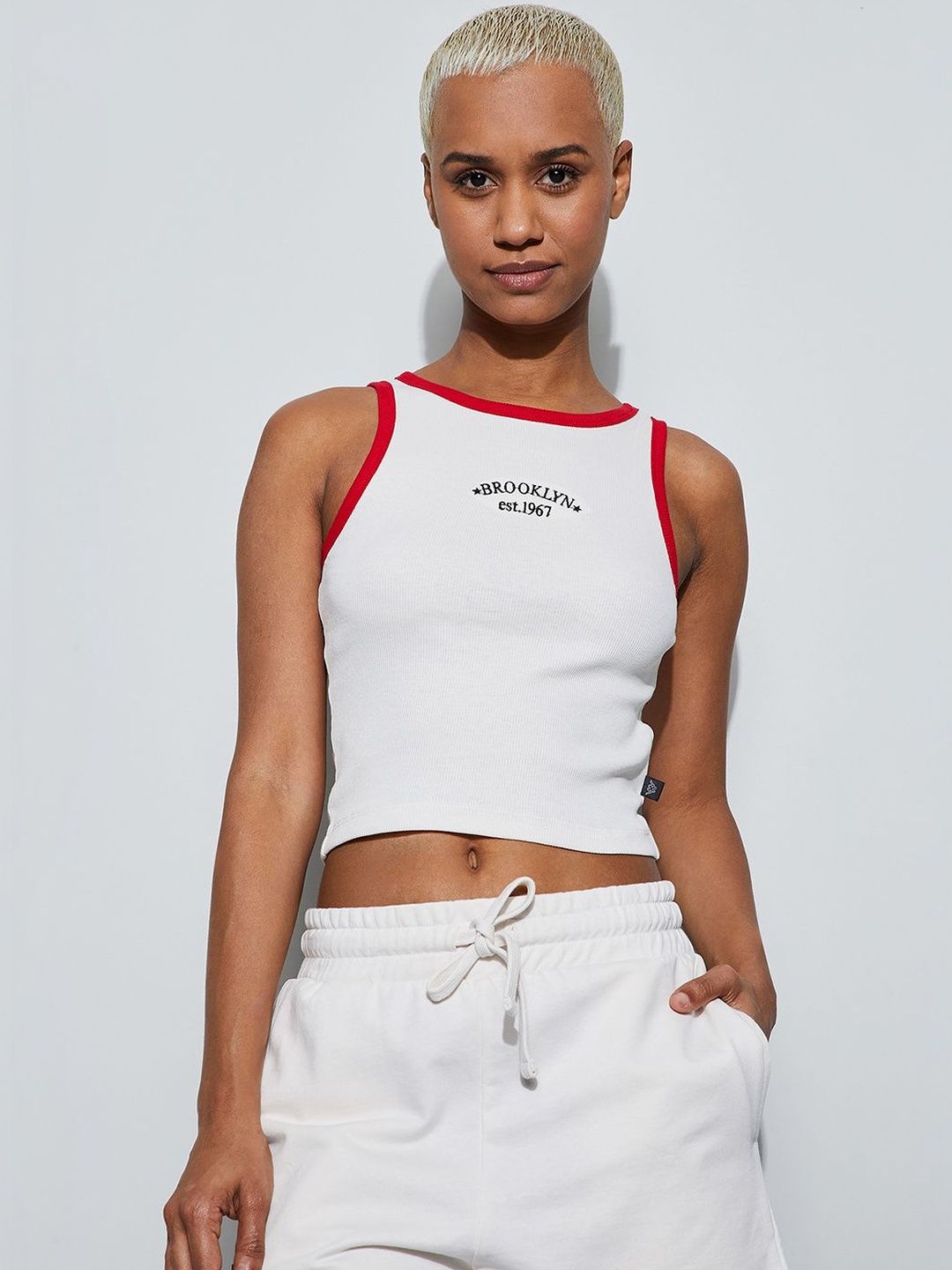 Kappa Cotton Tank Crop Top-image-1