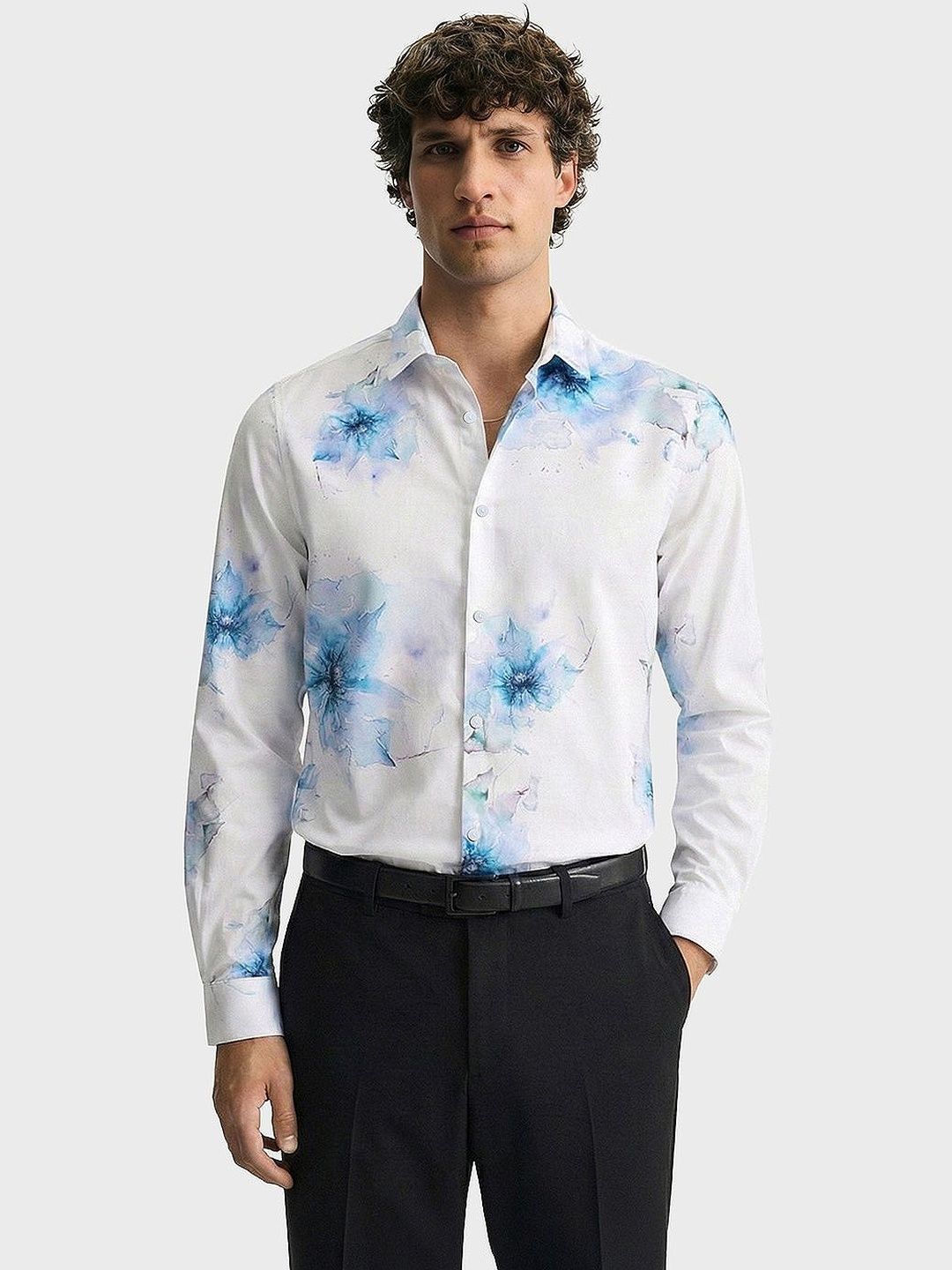 The Indian Garage Co Men Slim Fit Floral Printed Casual Shirt-picture-15