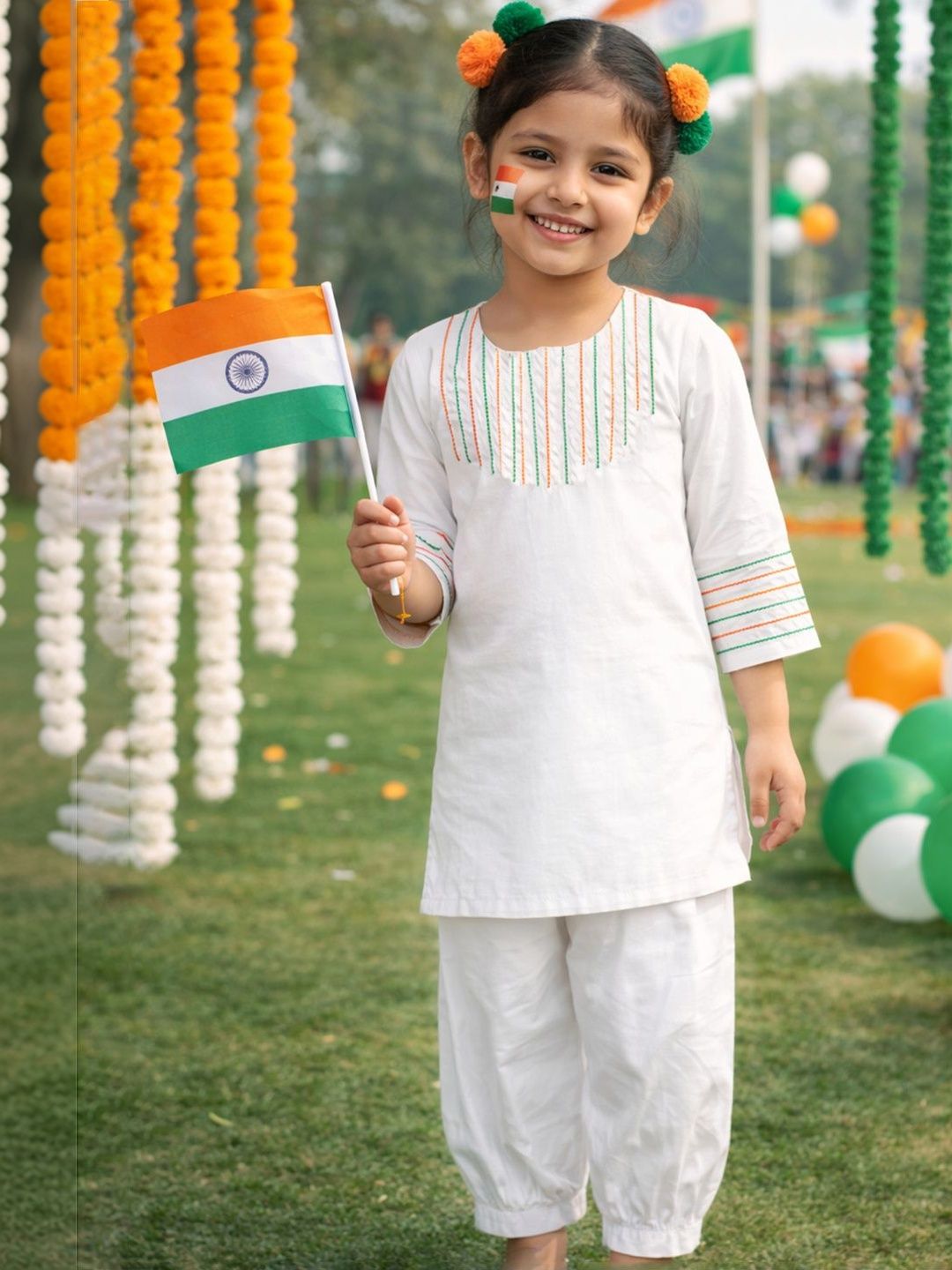 Sangria Girls Yoke Design Kurta & Salwar Kurta Set-image-21
