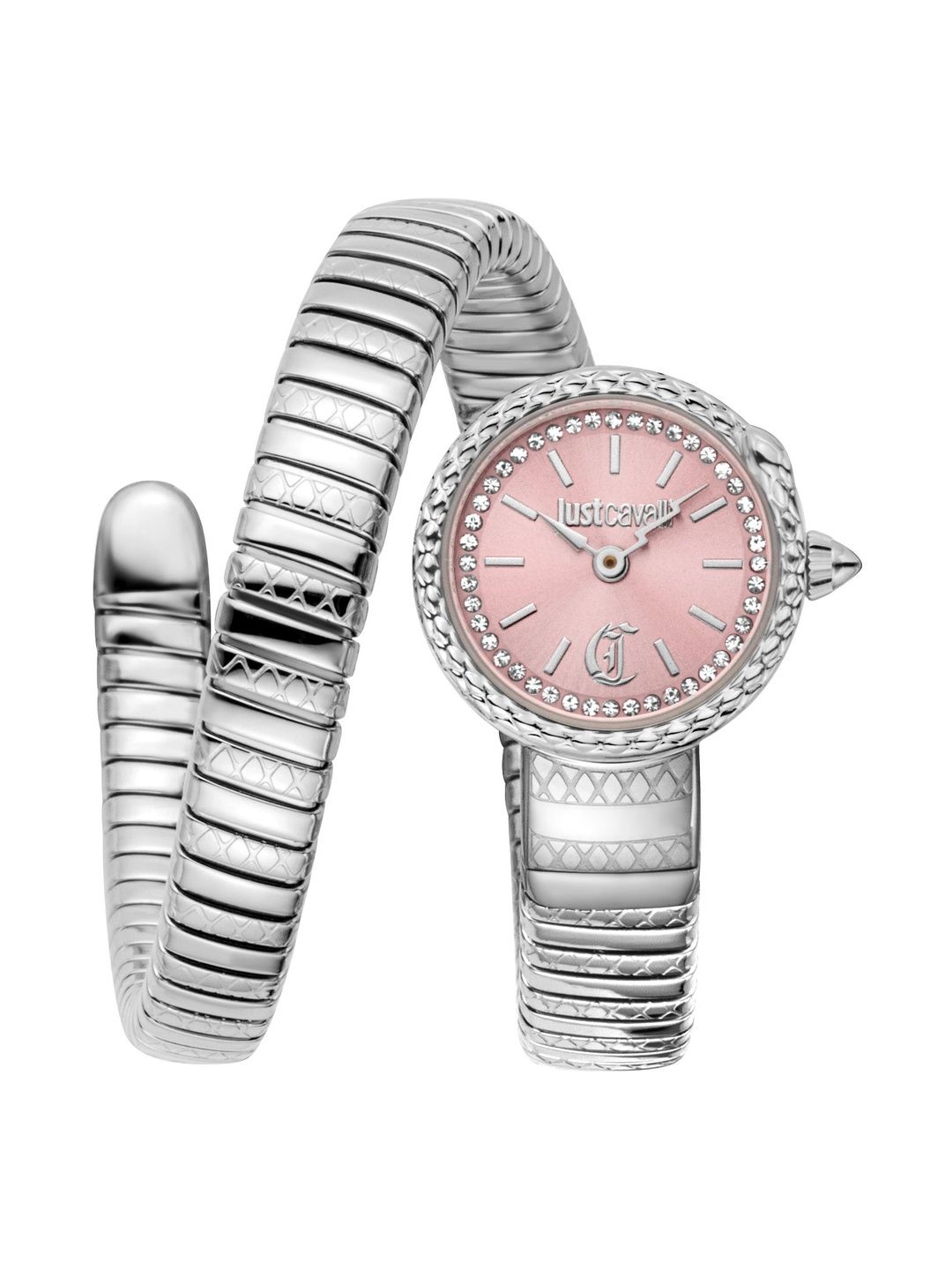 Just Cavalli Women Embellished Dial & Wrap Around Straps Analogue Date Aperture Watch-image-20