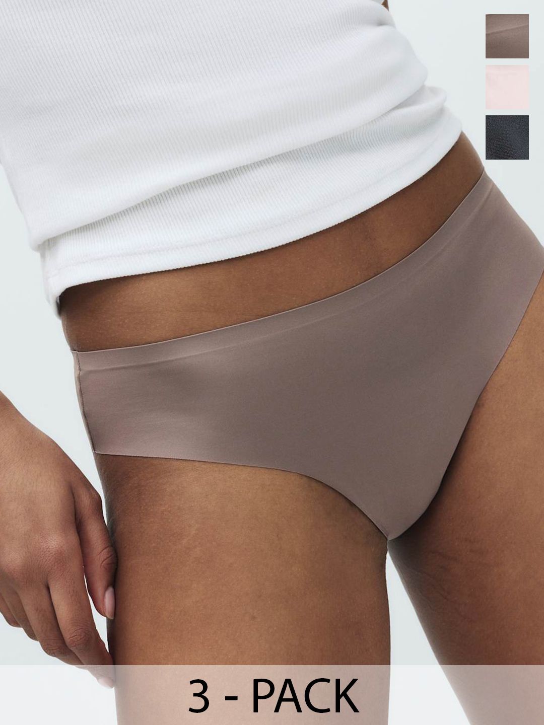 Marks & Spencer Pack Of 3 Mid-Rise Basic Briefs-picture-26