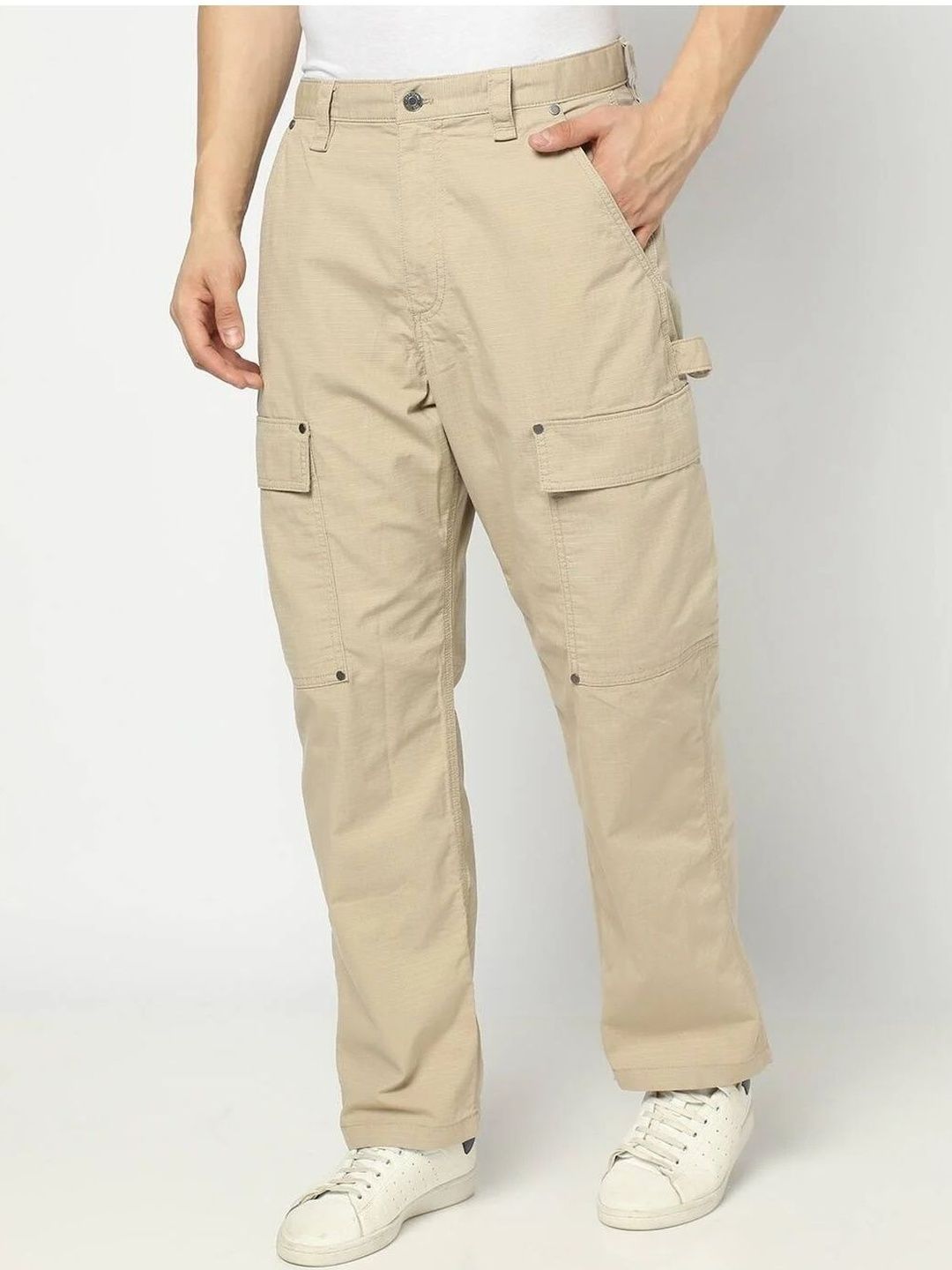 GAP Mid Rise Cargos Trousers-image-3