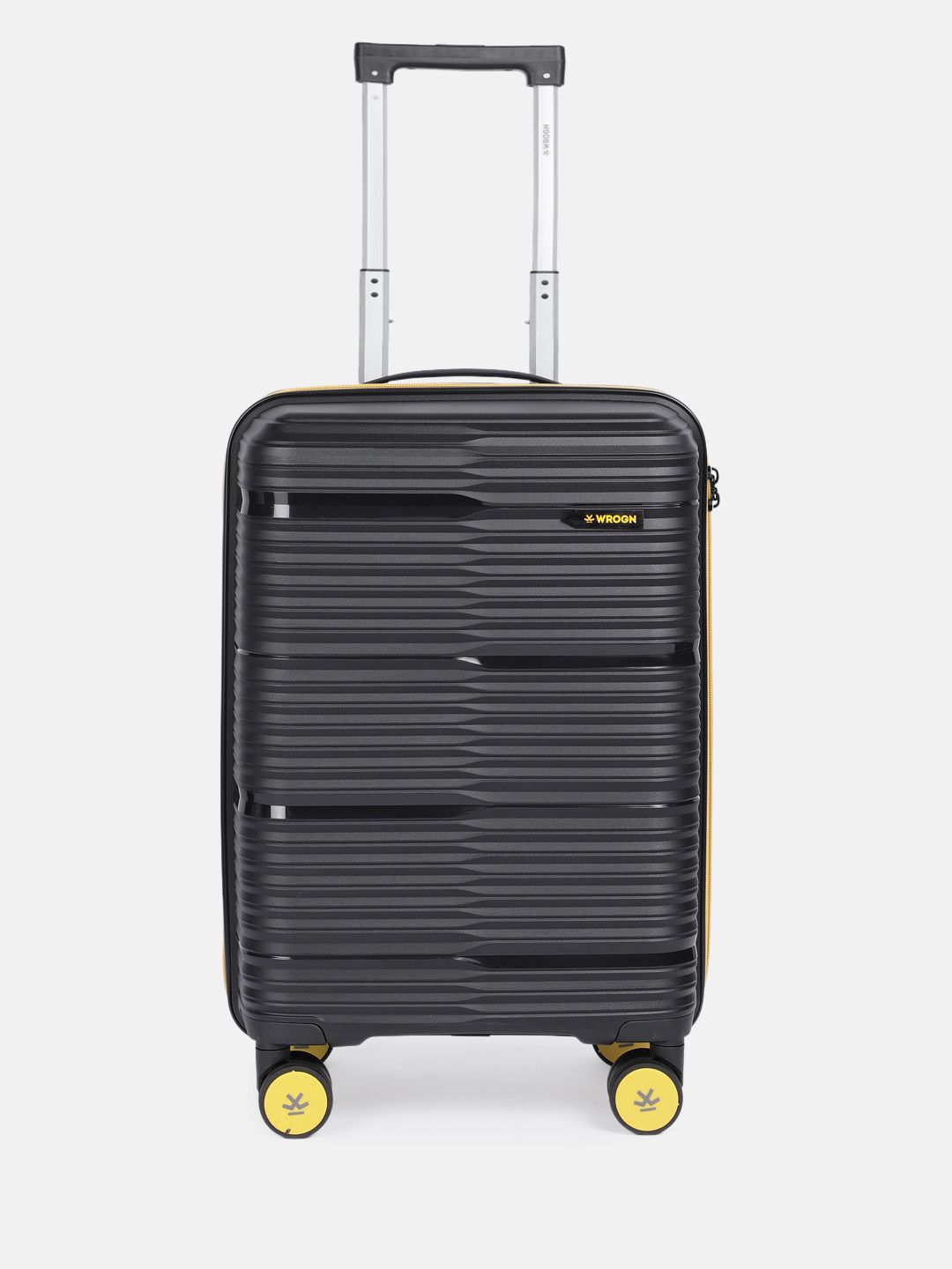 WROGN Magnite Textured Cabin Hard Suitcase Trolley Bag- 50L