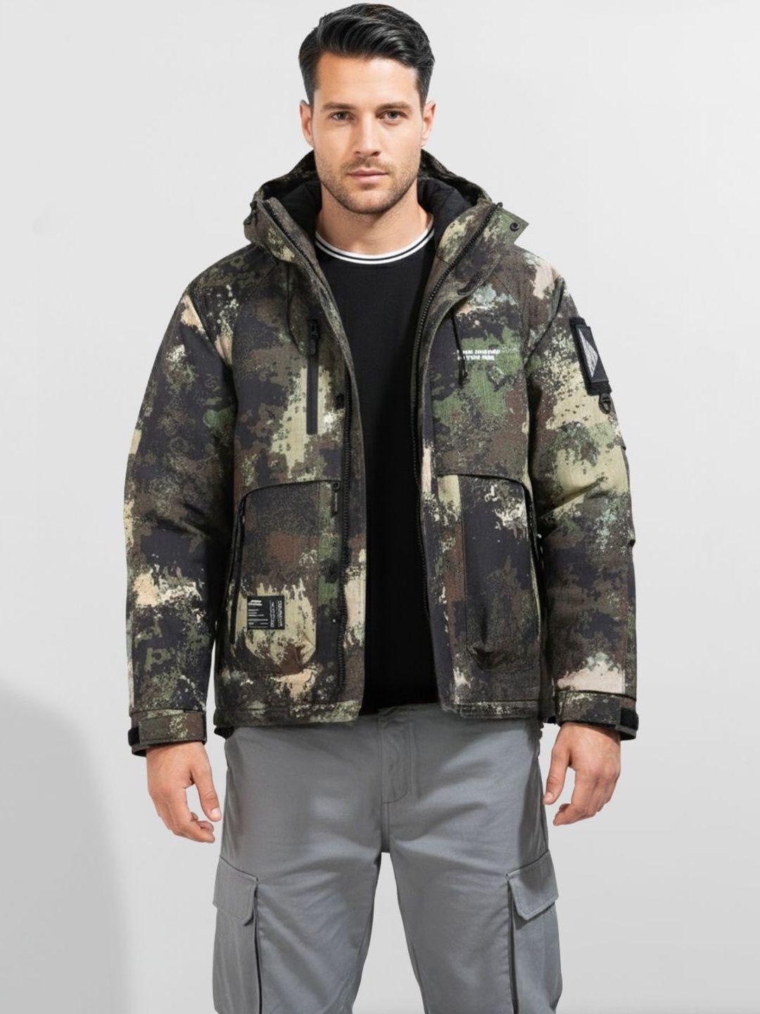 The Indian Garage Co Men Woven Jacket-image-11