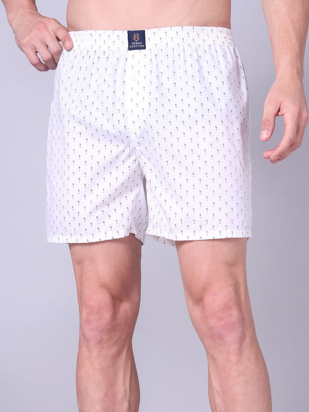 URBAN SCOTTISH Printed Pure Cotton Boxers-image-14
