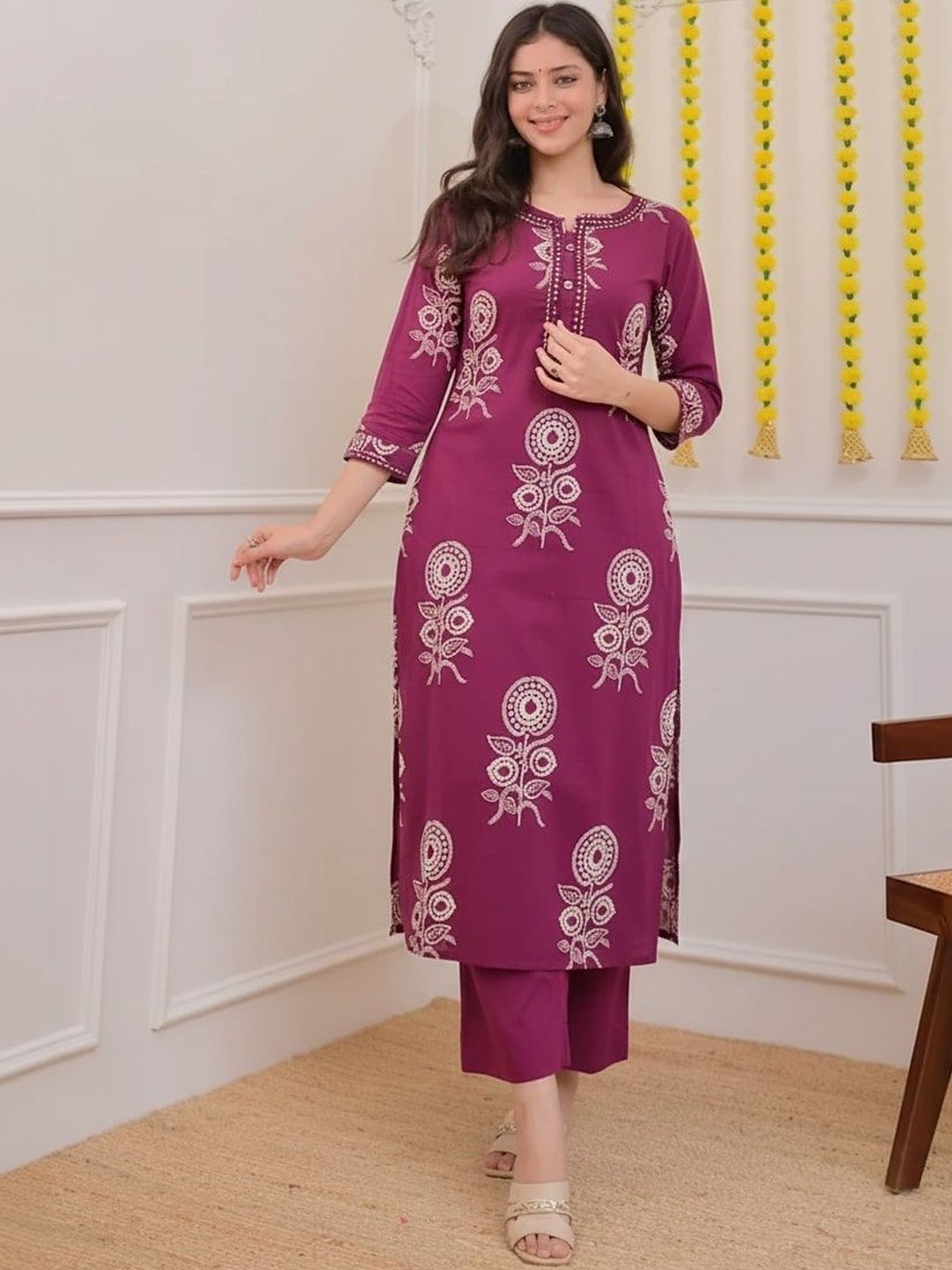 RR SA KURTIS Women Floral Printed Floral Kurta
